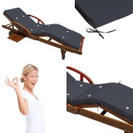 MATERAC PODUSZKA OGRODOWA NA LEŻAK OGRODOWY 195X55 PODUCHA NA FOTEL WYGODNA