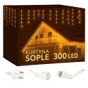 SOPLE LED 300 DIOD 13,5M ZEWNĘTRZNE CIEPŁA BIEL IP44 CE