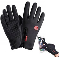Rękawiczki Zimowe Wodoodporne Ekran Dotykowy KOLOR CZARNY ROZMIAR M