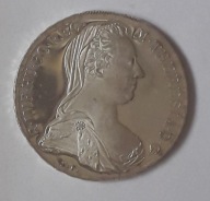 1 talar Maria Teresa Austria moneta inwest. 23.39g czystego SREBRA lustrz.