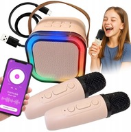 2x MIKROFON BEZPRZEWODOWY ZESTAW KARAOKE DLA DZIECI Z GŁOŚNIKIEM BLUETOOTH