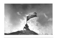 Pocztówka - Jan Saudek, Samotny Czech z flagą ...