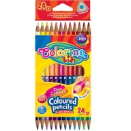 Kredki ołówkowe dwustronne 12/24 kolory Colorino