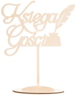 Napis Księga Gości ozdoba stołu na wesele imprezy okolicznościowe