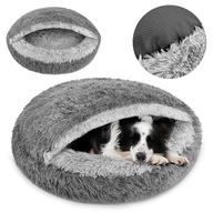 LEGOWISKO DLA PSA OKRĄGŁE 70 CM Z FUNKCJĄ ŚPIWORA DUŻE POSŁANIE XL