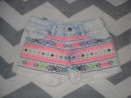 NEXT spodenki jeansowe dziewczynka 128 modne