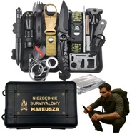 Niezbędnik survivalowy JaGadzet z grawerem, prezent na Dzień Chłopaka