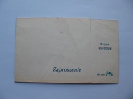 EWA DEMARCZYK KRAKÓW ZAPROSZENIE NA KONCERT 1979 r.