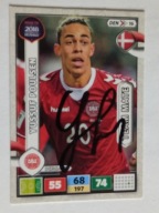 Karta panini autograf Dania Yussuf Poulsen 2018 Road to Russia