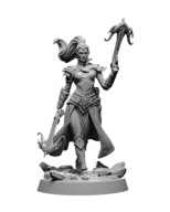 Livia Female Dark Elf Drow Hero Fighter RPG D&D Druk3D