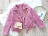 Ramoneska biker kożuszek rozmiar 140cm