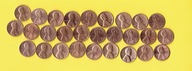 USA ZESTAW 1 CENT - 28 szt. monet