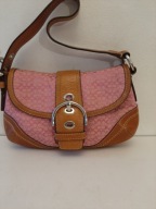 Coach F10925 TOREBKA MIEJSKA SKÓRZANA SKÓRA płótno ORYGINALNA