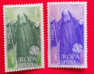 HISZPANIA 1965 święty Benedykt Europa CEPT czyste**