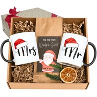 PREZENT NA ŚWIĘTA DLA PAR DWOJGA świąteczny box zestaw prezentowy kubki