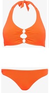 Śliczne bikini Azure by Debenhams Orange Plain Halterneck UK 16 EUR 44