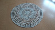 Koronkowa serweta z bawełnianych nici - średnica 43cm !!