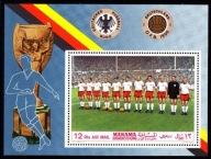 **WM70 AJMAN - MANAMA BL.A27 = 9E - MISTRZOSTWA ŚWIATA W PIŁCE NOŻNEJ