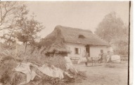 AUSTRO-WĘGRY -I WOJNA ŚWIATOWA -ŻOŁNIERZE CHATA -zdjęcie format pocztówkowy