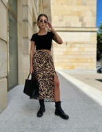 Spódnica midi z dwoma rozcięciami rozm. unuwersalny