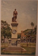 KANDY - STATUE of SIR HENRY WARD - SRI LANKA CZYSTA, STARA - AZJA, RZADKOŚĆ