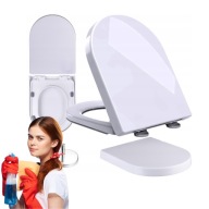 DESKA SEDESOWA WOLNOOPADAJĄCA TOALETA ŁAZIENKA DESKI SEDES BIAŁA