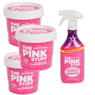The Pink Stuff 3 X PASTA czyszczenie wielofunkcyjne + płyn do okien ZESTAW