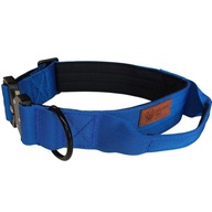 Obroża dla psa GoldenTail niebieska mocna metalowe zapięcie uchwyt