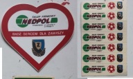ZAWISZA BYDGOSZCZ WKS NEDPOL KLUB SPORTOWY PIŁKA NOŻNA NAKLEJKA WLEPKA PRL