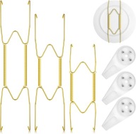 6 wieszaków na talerze na ścianę, 15/25 cm niewidoczny wieszak na talerze,