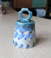 Dzwonek Ceramiczny Rękodzieło Ceramika Artystyczna Dekoracja PRL
