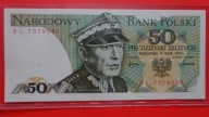 50 zł 1975 ,seria BL 7079500,stan UNC