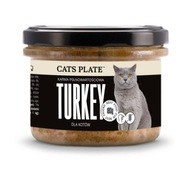 Karma mokra dla kota Cats Plate Turkey - Indyk 180g