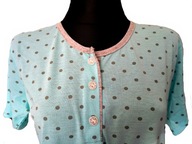 Koszula nocna KRÓTKI rękaw 100% BAWEŁNA r. XL