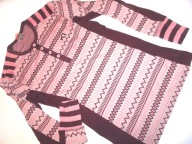 KARI TRAA "M/M" BLUZKA TERMICZNA 100% MERINO WZORKI SUPER J.NOWA!