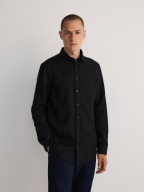 RESERVED PREMIUM koszula bawełna egipska slim fit czarna XXL