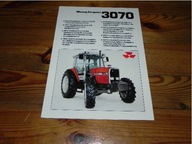 Massey Ferguson MF 3070 traktor ciągnik 1986 prospekt folder