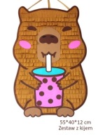 Piniata Capybara /Kapibara. XXL. Zestaw z kijem.