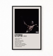 Plakat A4 z ramką TRAVIS SCOTT "UTOPIA" 21x29,7cm