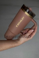 Kubek Termiczny Stanley kremowy/ brązowy mocha latte Straw Tumbler 0,89 L