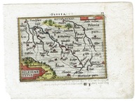 Mapa Dolnego Śląska, Silesiae typus, A. Ortelius, P. Galle 1598 rok