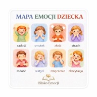 Mapa emocji dziecka | plakat PDF do druku | edukacja emocjonalna | A4 A3