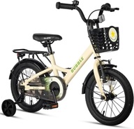 Glerc BUBBLE rower dziecięcy 12 cali z koszykiem i kółkami 3-8 lat