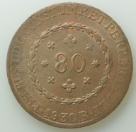 Brazylia - 80 realów 1830 - piękny stan