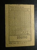Bilet PKS,1960 r.