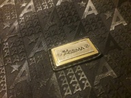 Torebka czarna Assima vintage monogram