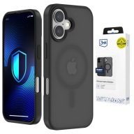 CZARNE ETUI Z MAGSAFE NA TYŁ APPLE IPHONE 17 - 3MK HARDY HAZY MAG CASE