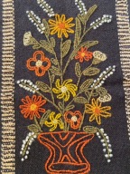 Kilim/cepelia wełniana PRL ok. 40x65cm