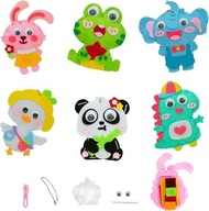 Zestaw do Szycia dla Dzieci z Filcu Zwierzątka Robótki Ręczne 6 szt