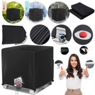 POKROWIEC OSŁONA NA ZBIORNIK NA DESZCZÓWKĘ WODĘ PALIWO CZARNY 1000L +KRANEM